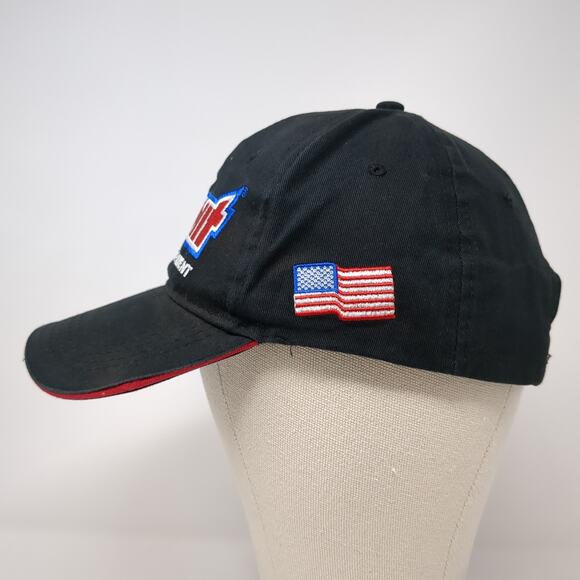 Summit Racing Equipment Strapback Baseball Cap Black One Size Embroidered Cotton - Picture 3 of 10